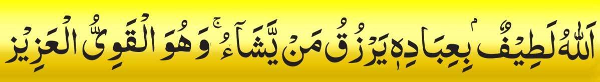 surah shura verse 19