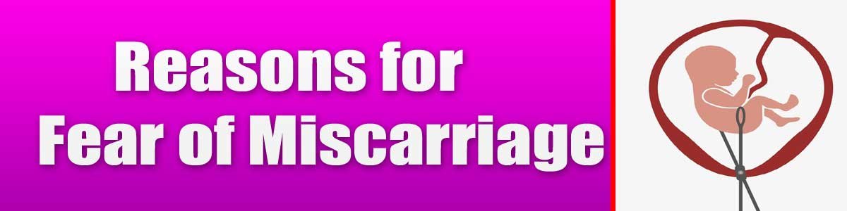 Reasons for Fear of Miscarriage